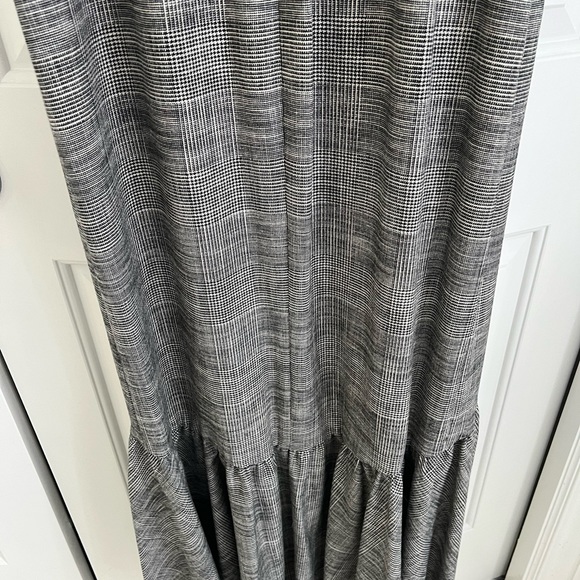 NWT Alice & Olivia BIRCH Houndstooth Sleeveless Formal Maxi Dress - Picture 4 of 11